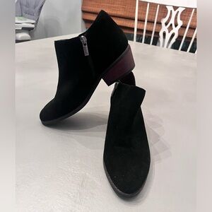 Lucky brand leather Black Ankle Boots